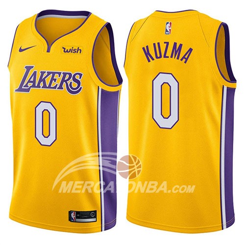 Maglia NBA Los Angeles Lakers Kyle Kuzma Icon 2018 Giallo